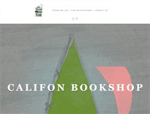 Tablet Screenshot of califonbookshop.com
